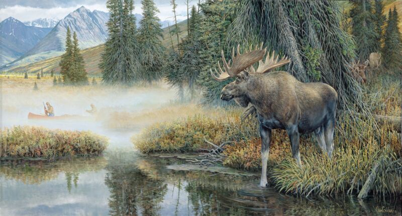 Good Old Ways—Moose by Ron Van Gilder