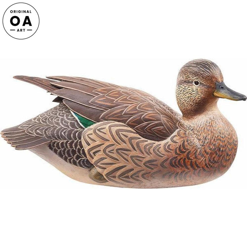 Mr. & Mrs. Green—Green-winged Teal Hen by Sam & Lily Nottleman