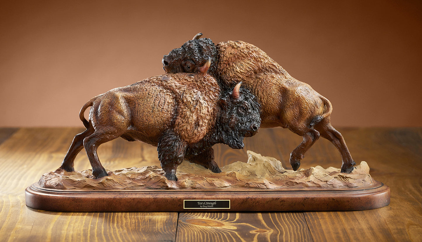 Test of Strength - Bison - Sculpture