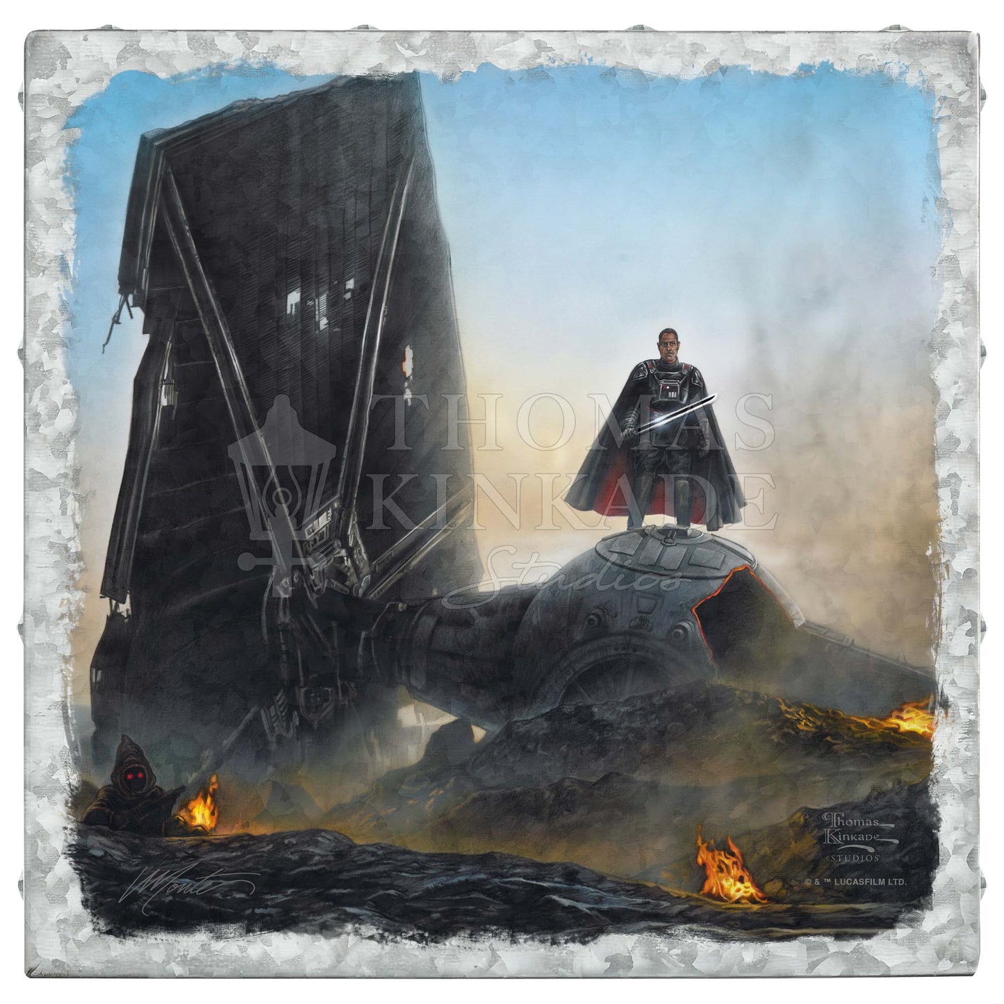 The Mandalorian™ - Undeterred - 14" x 14" Metal Box Art