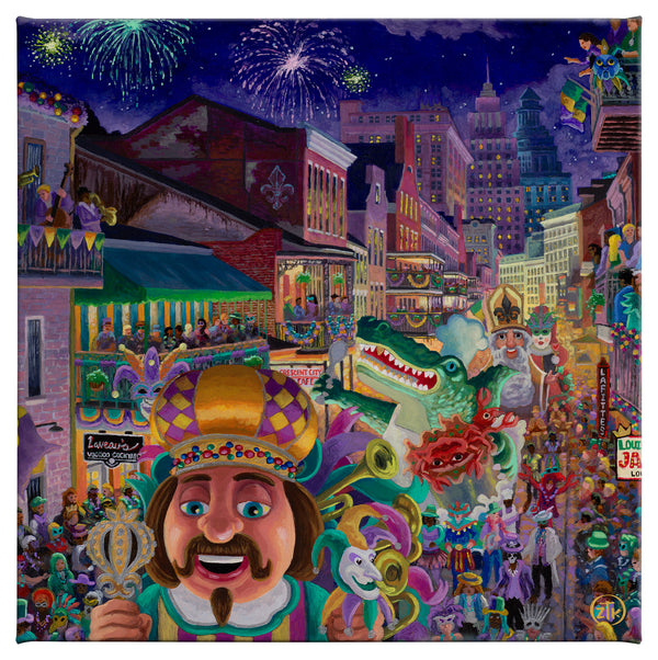 The Big Easy - 14" x 14" Gallery Wrapped Canvas