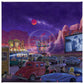 Movie Night on Route 66 - Romance - 14" x 14" Gallery Wrapped Canvas
