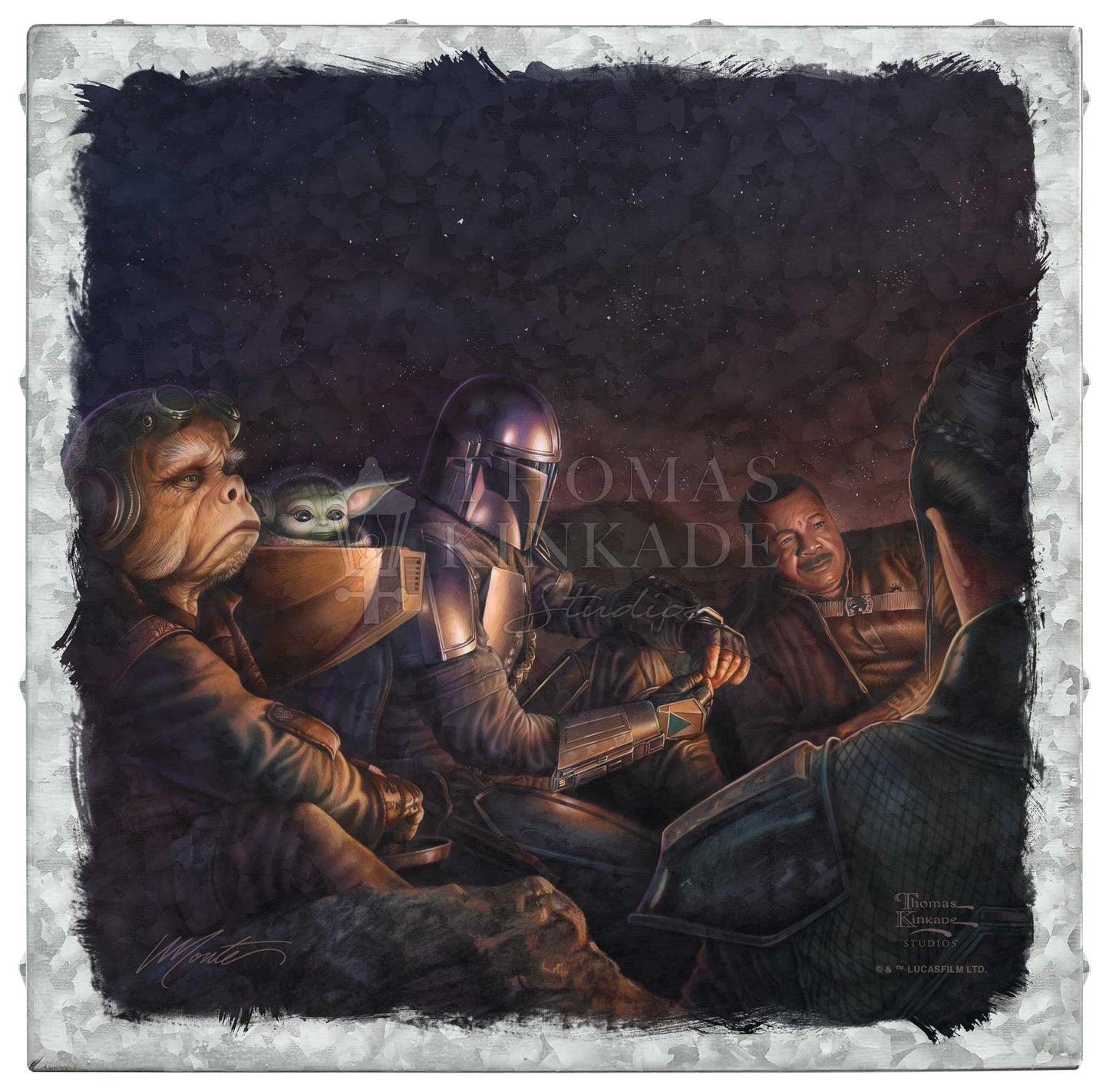 The Mandalorian™ - An Uneasy Alliance - 14" x 14" Metal Box Art