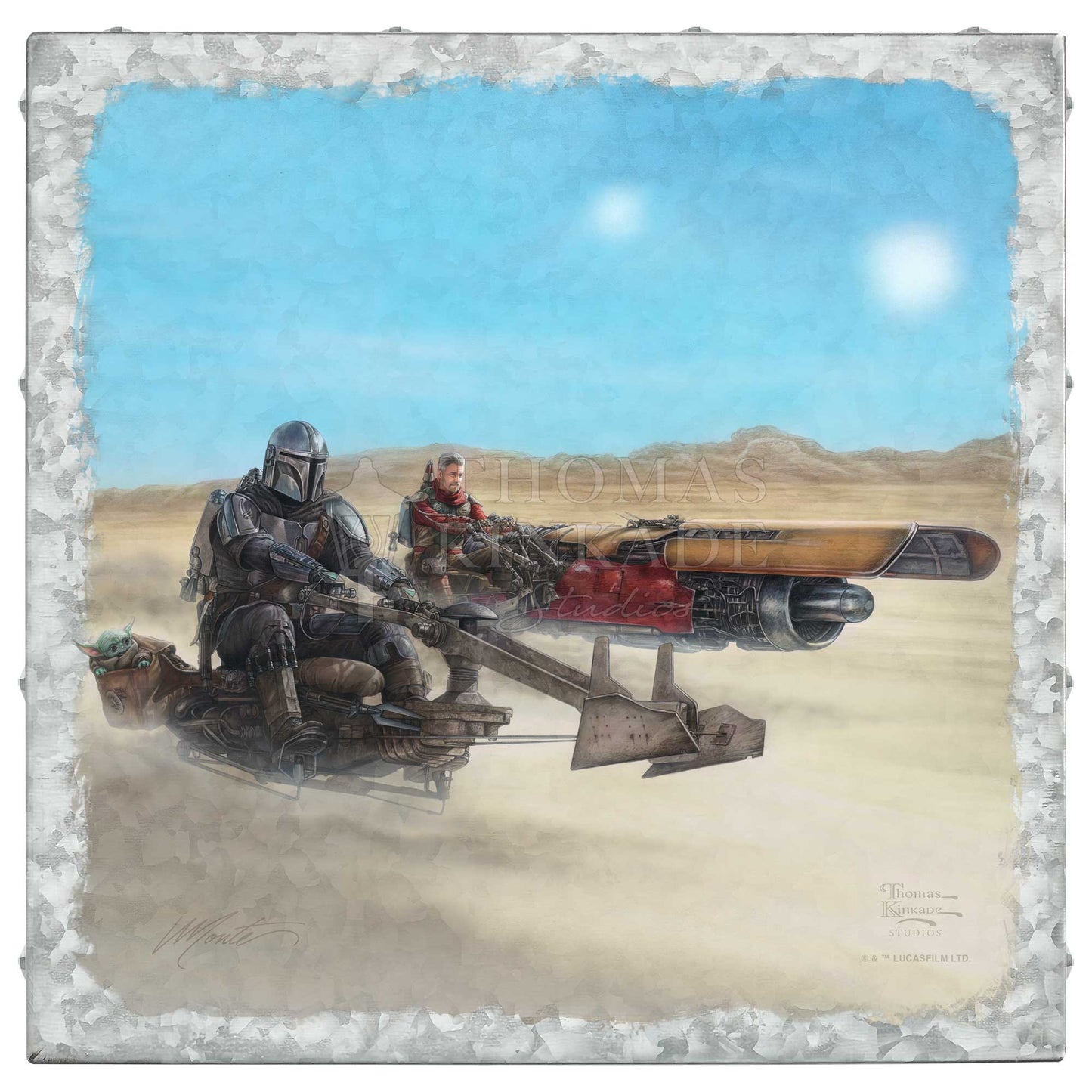 The Mandalorian™ - The Marshal - 14" x 14" Metal Box Art