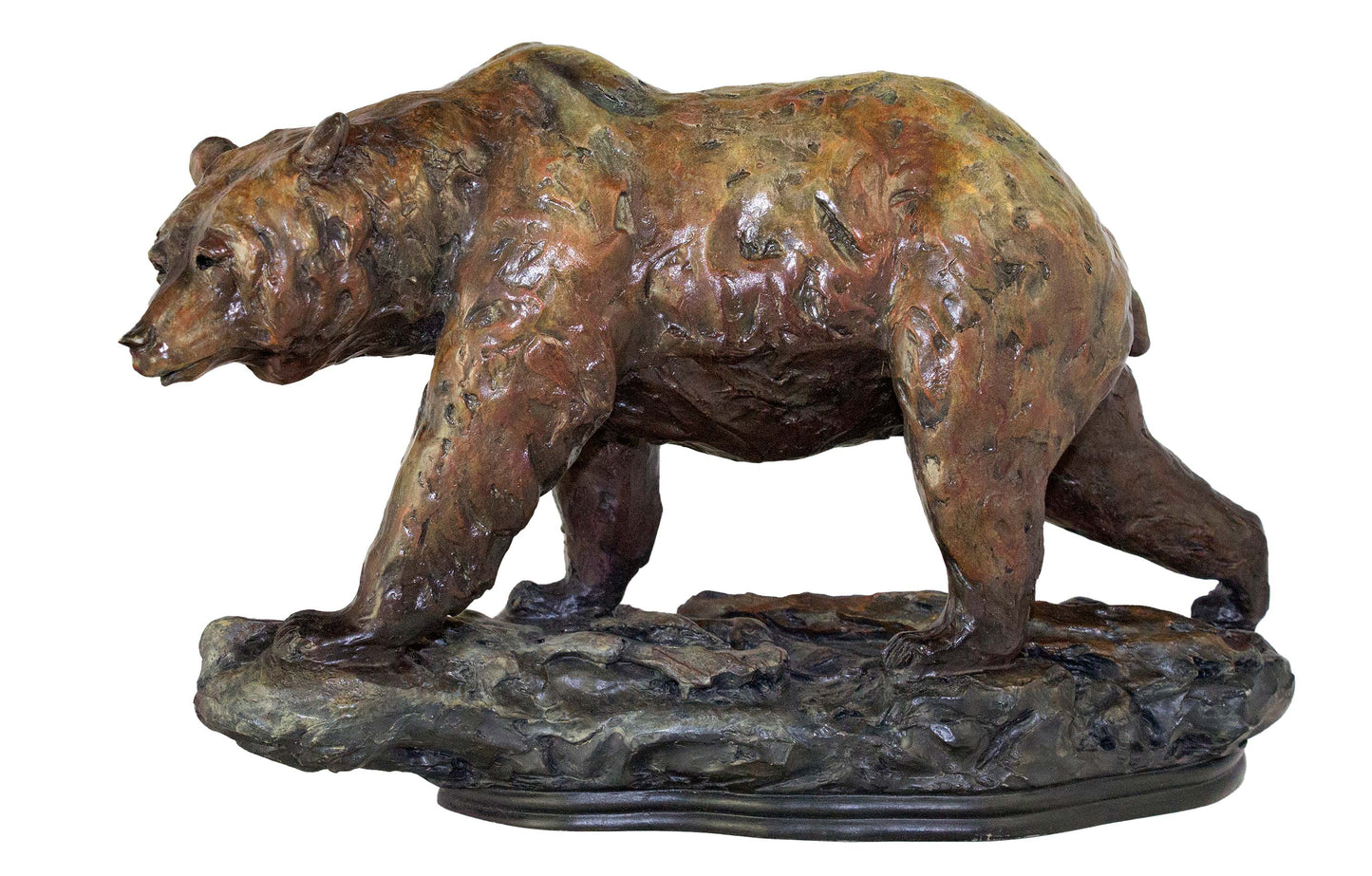 One Step Grizzly Bear Maquette - Sculpture