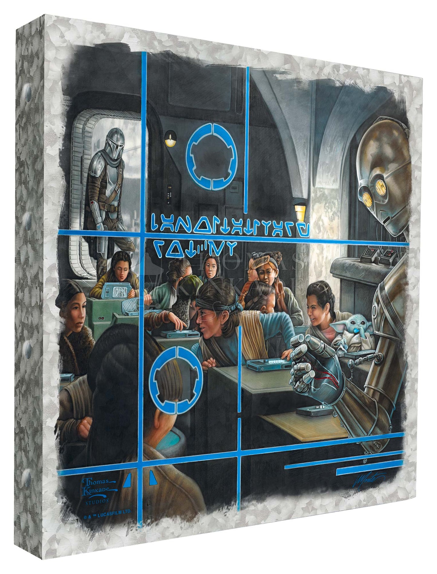 The Mandalorian™ - Getting Schooled - 14" x 14" Metal Box Art