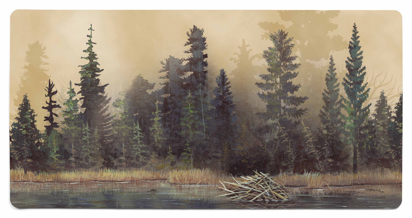 Misty Forest Design One - 2' x 4' Floor Mat
