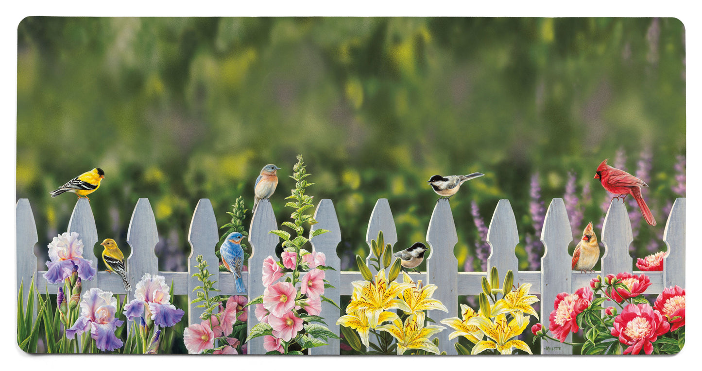 Picket Fence - Songbirds - 2' x 4' Floor Mat