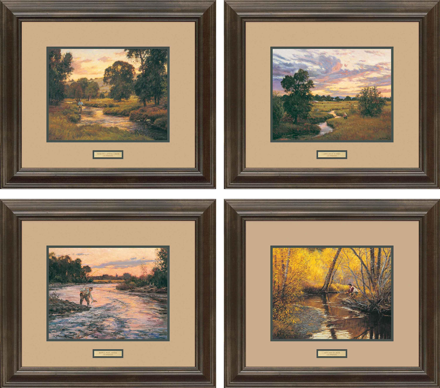 Angler's Solitudes - 10" x 13" Framed Print