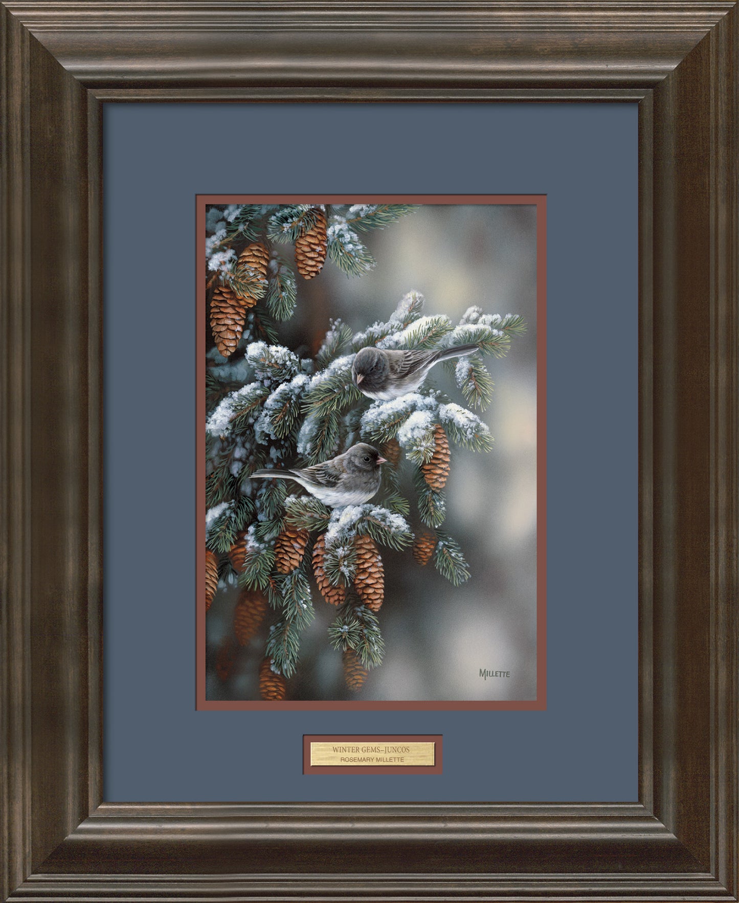 Winter Gems—Juncos - Limited Edition Paper