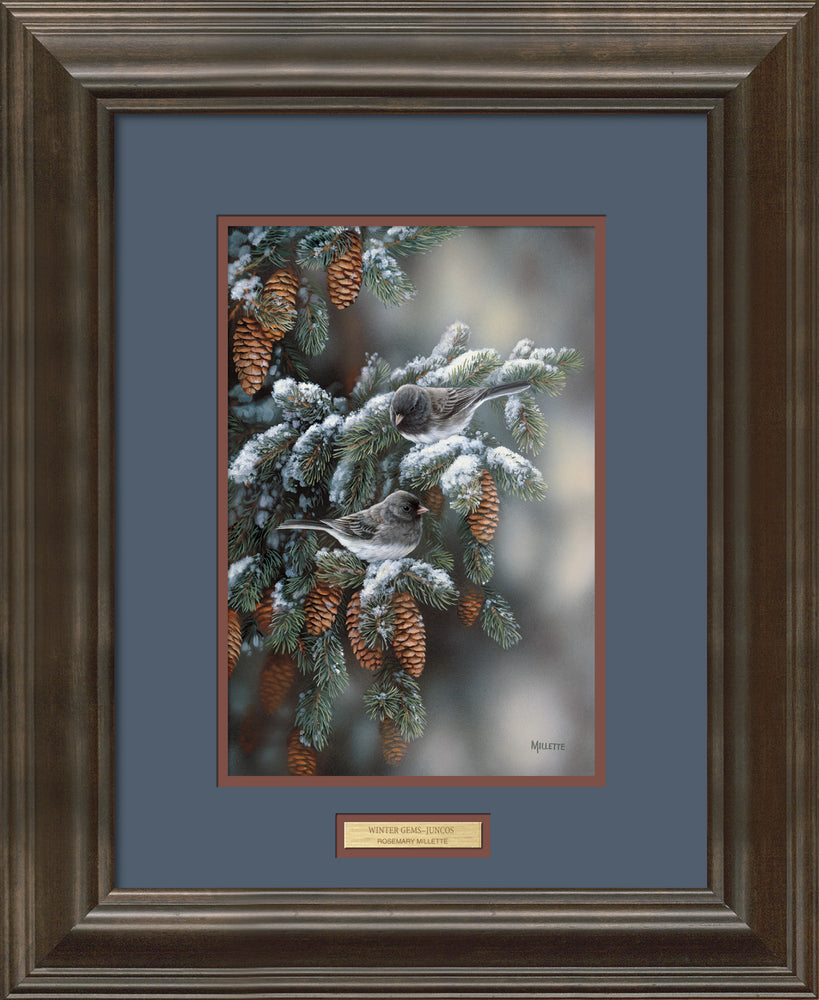 Winter Gems—Juncos - Limited Edition Paper