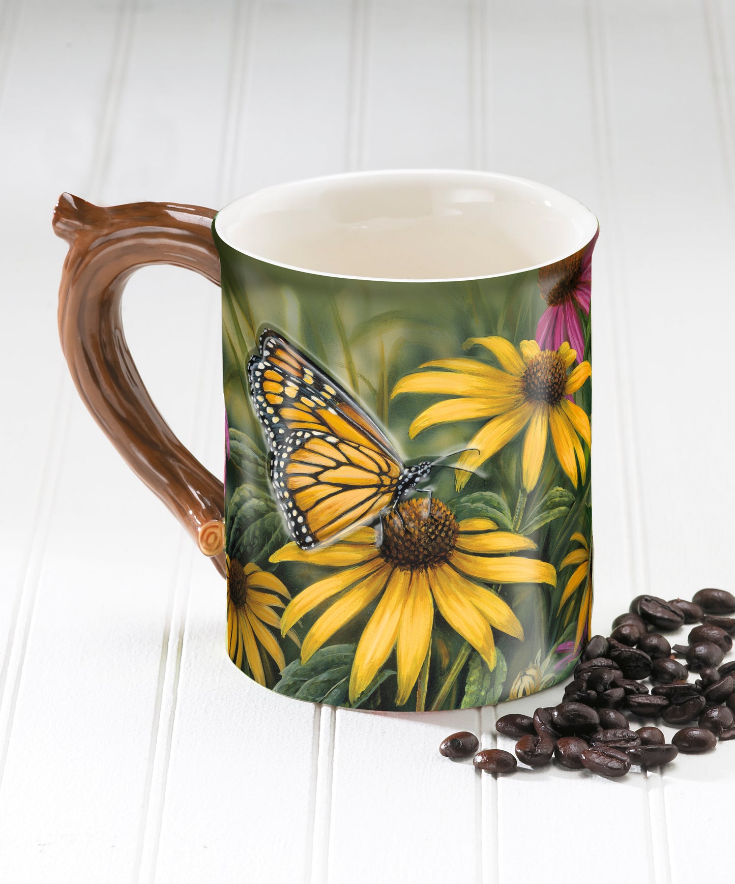 BUTTERFLIES SCLPT MUG