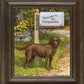 Life's a Ball—Chocolate Lab - Personalized Framed Canvas