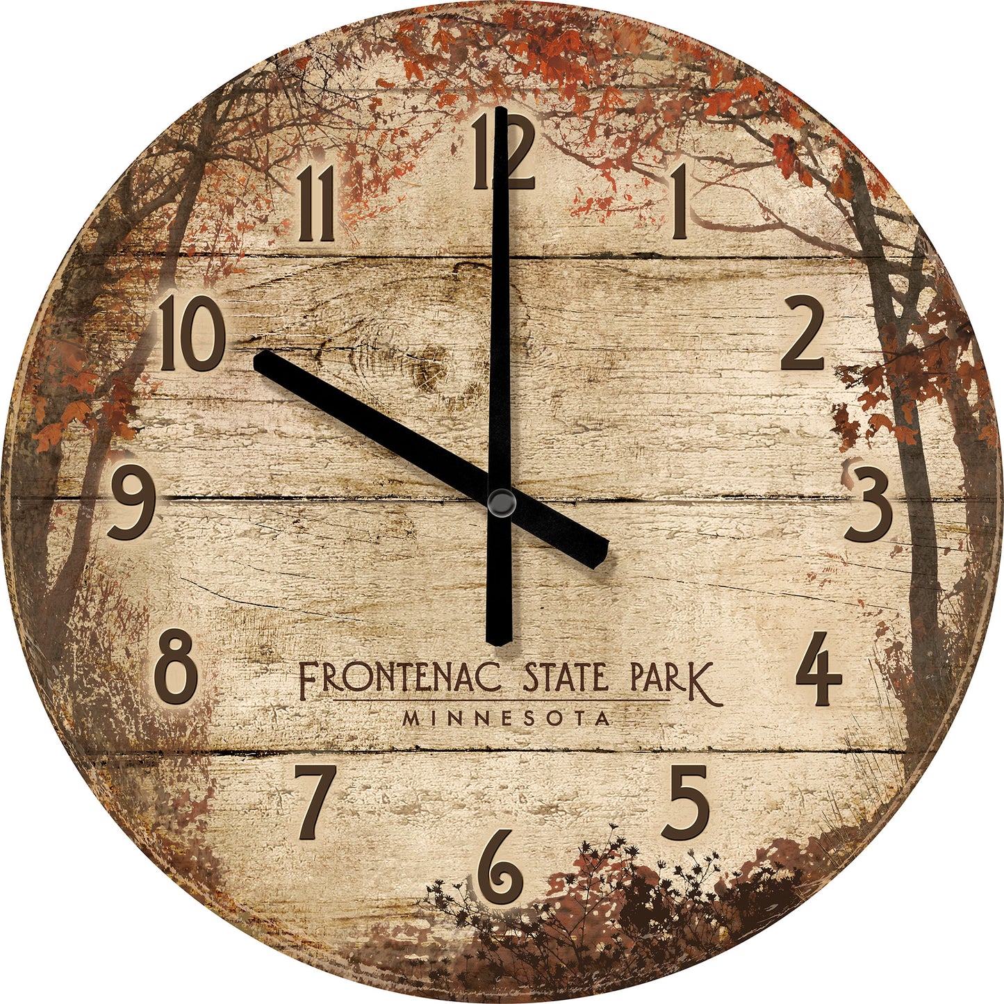 Tree Foliage - 21" Round Clock