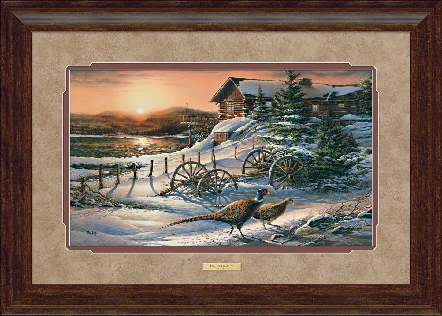 Peaceful Evening—Pheasants - Elite Print