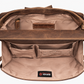 Leather Shoulder Clutch Brown - Handbag