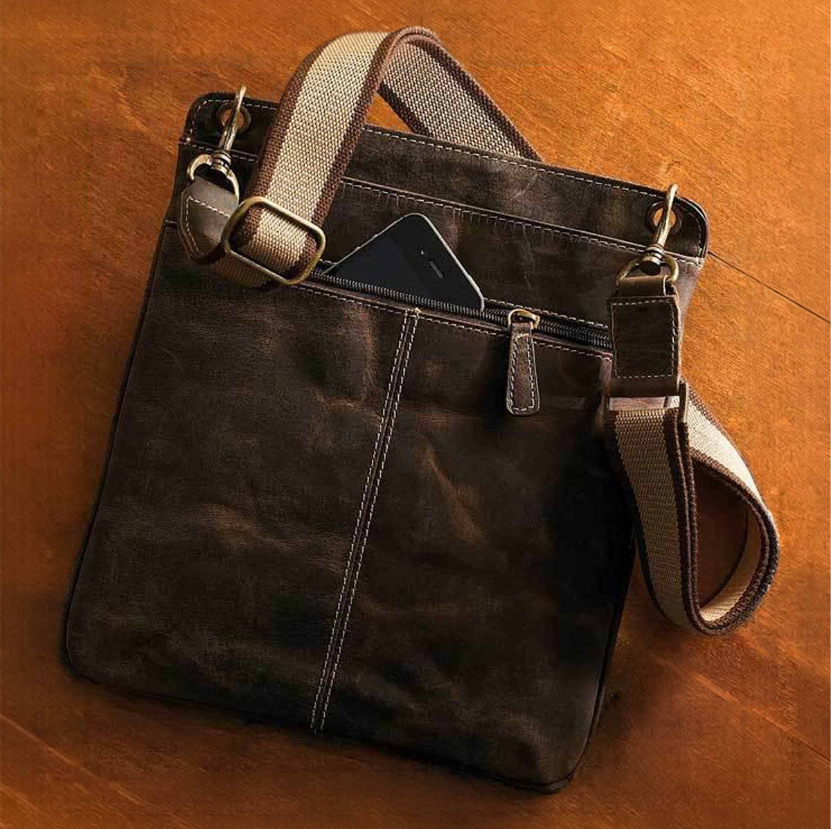 Flat Sac Leather - Shoulder Bag