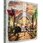 Hall of Justice - 14" x 14" Metal Box Art
