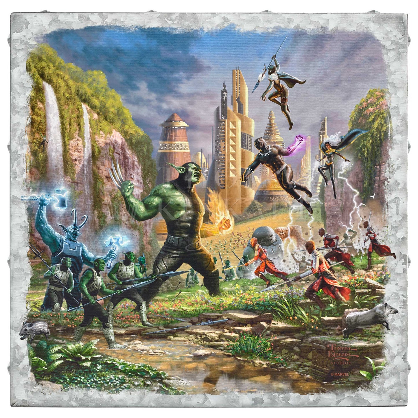Battle for Wakanda - 14" x 14" Metal Box Art
