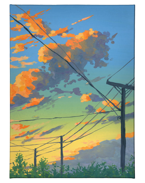 Rural Sunset - 13" x 18" Gallery Wrapped Canvas