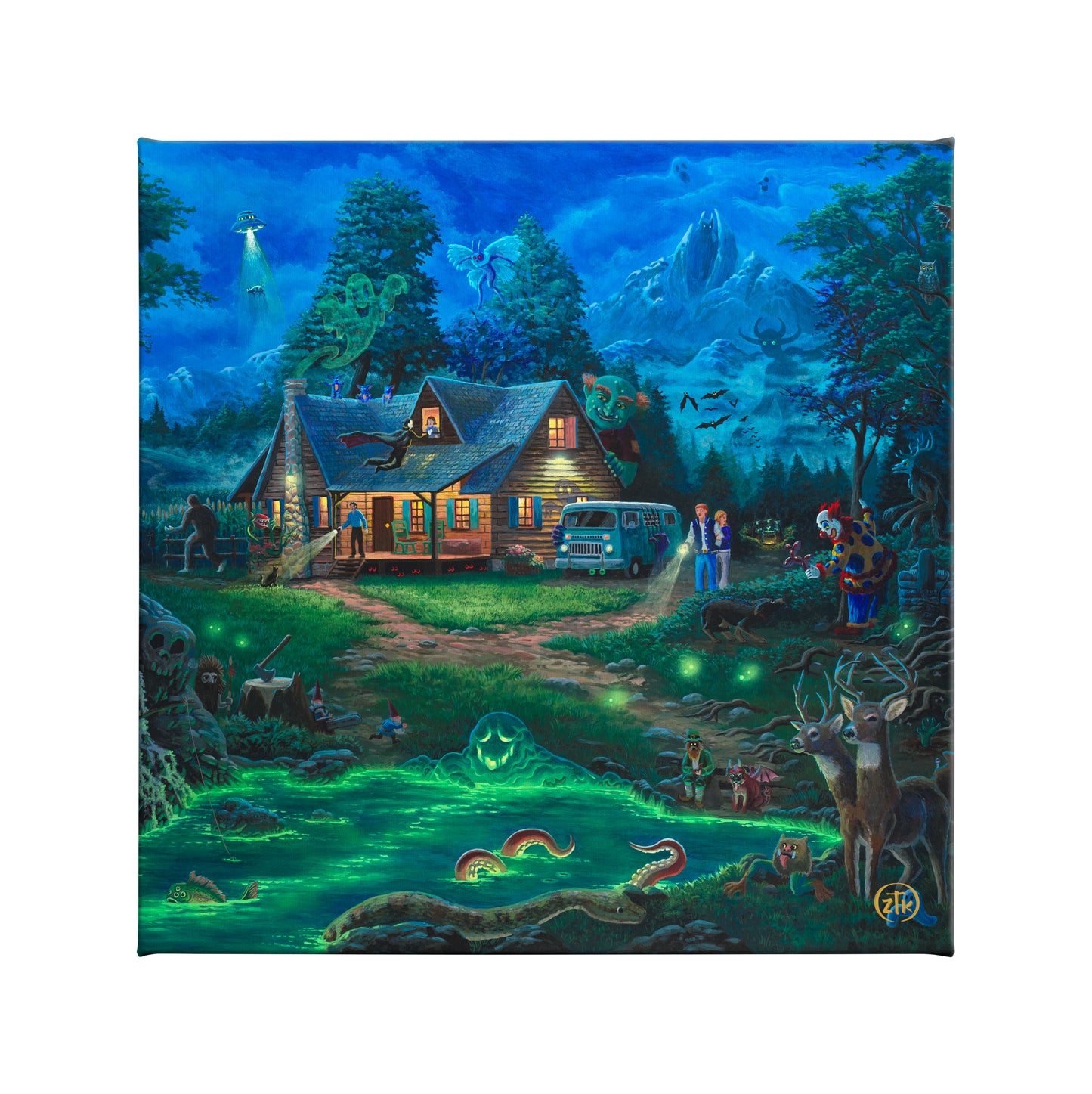 A Supernatural Retreat - 14" x 14" Gallery Wrapped Canvas