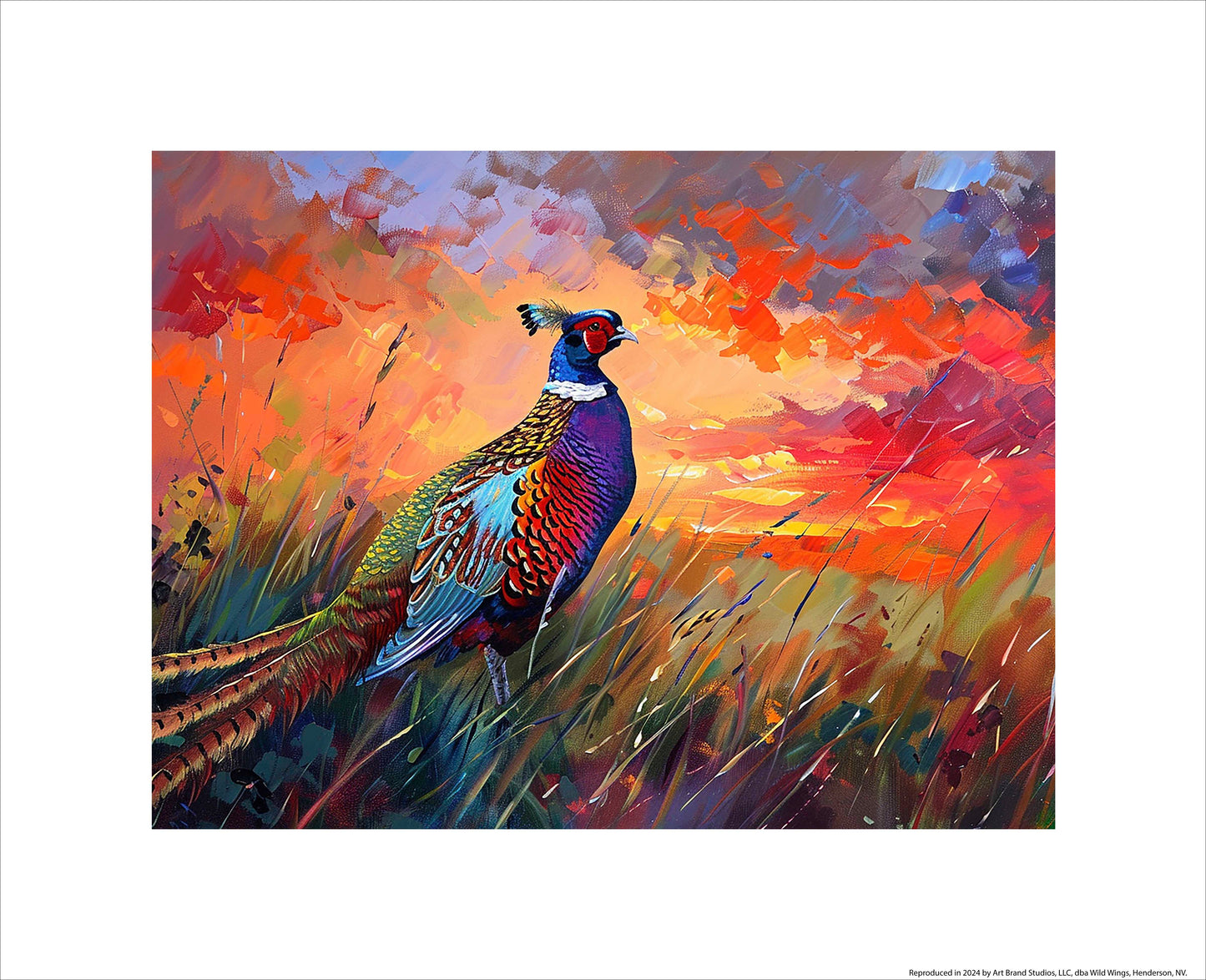 Vibrant Sunset - Pheasant - Art Prints
