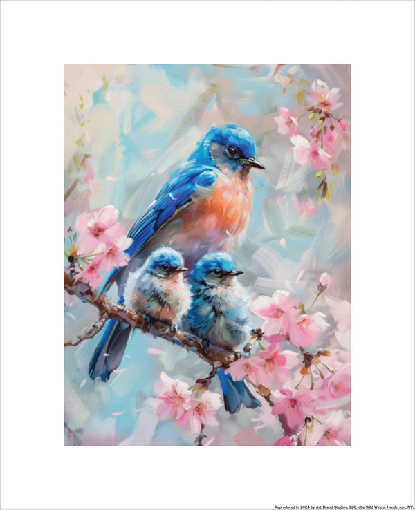 Nestled Beginnings - Bluebirds - Art Prints