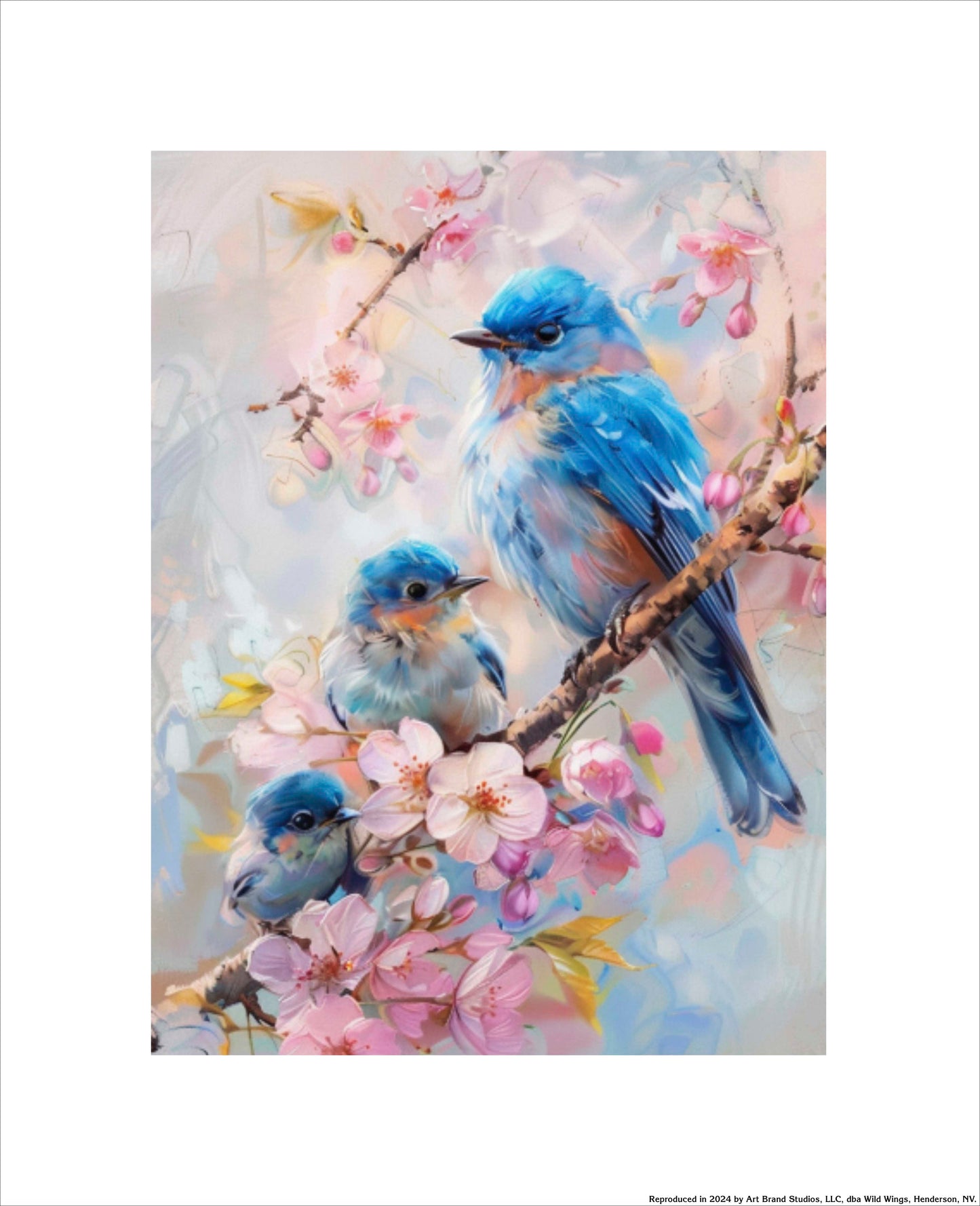 Curious Glance - Bluebirds - Art Prints