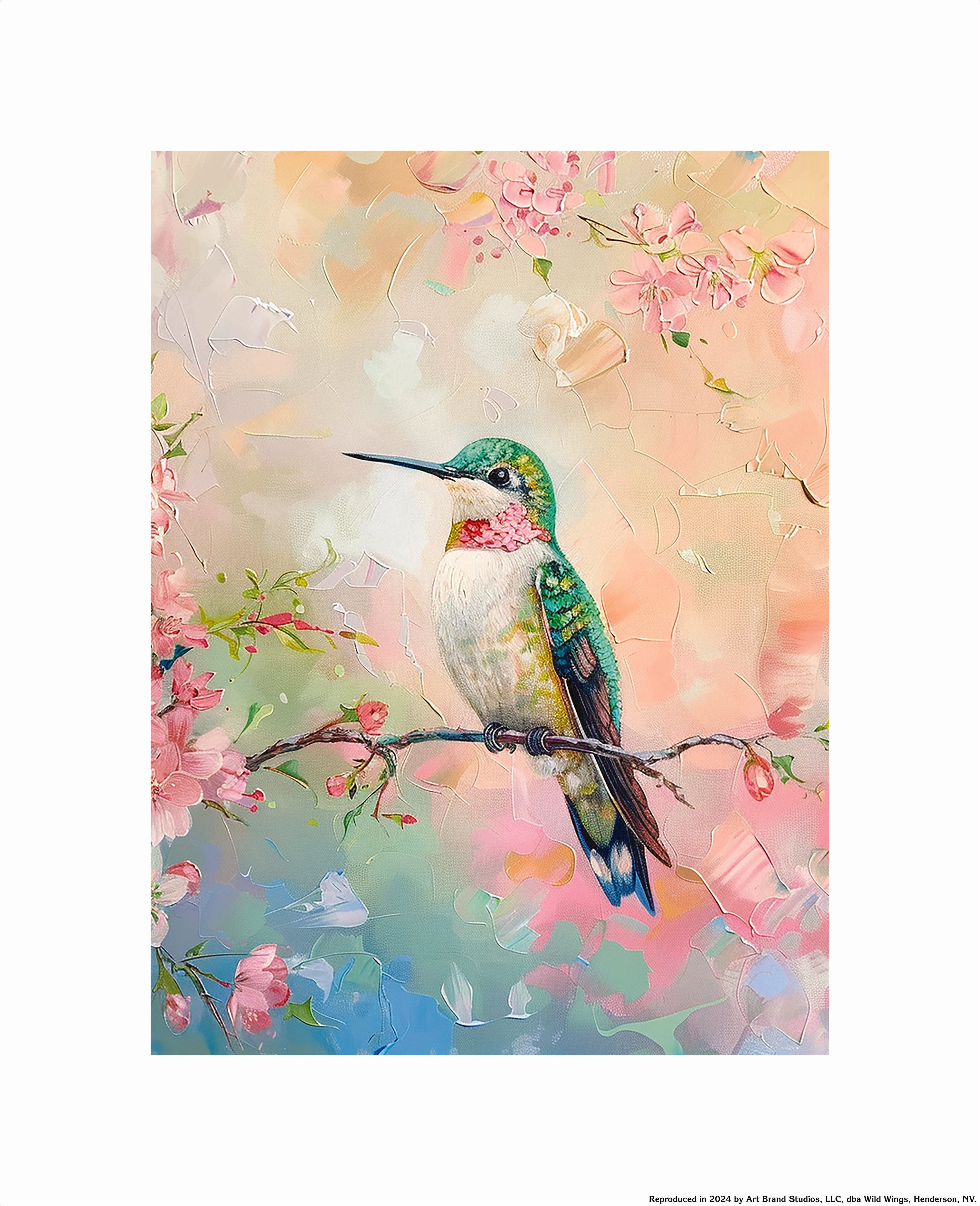 Quiet Observation - Red Throated Hummingbird - Art Prints Art