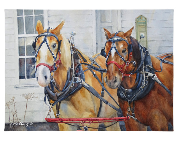 Past and Present - 13" x 18" Gallery Wrapped Canvas