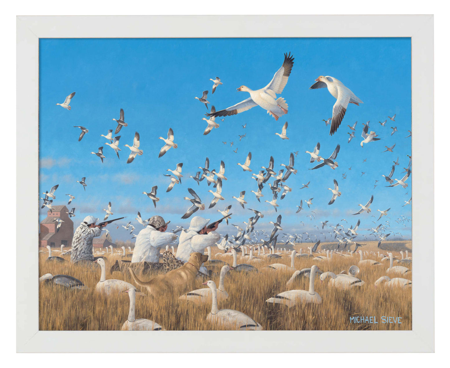 Springtime Snows - Snow Goose Hunters - Art Prints