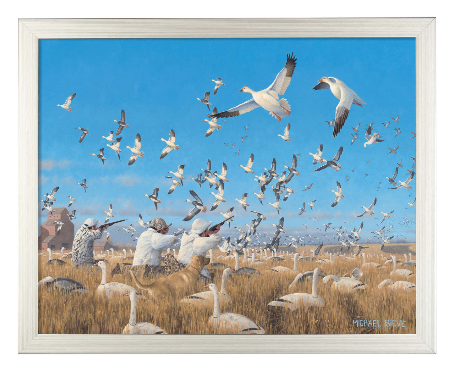 Springtime Snows - Snow Goose Hunters - Art Prints