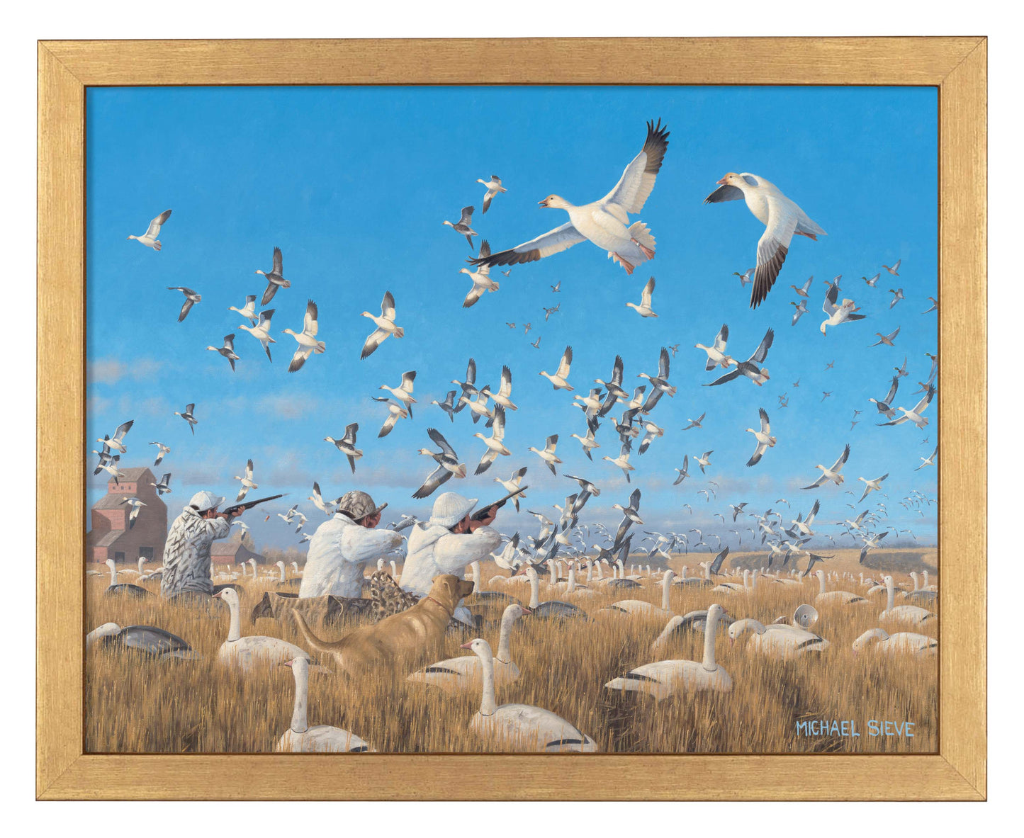 Springtime Snows - Snow Goose Hunters - Art Prints