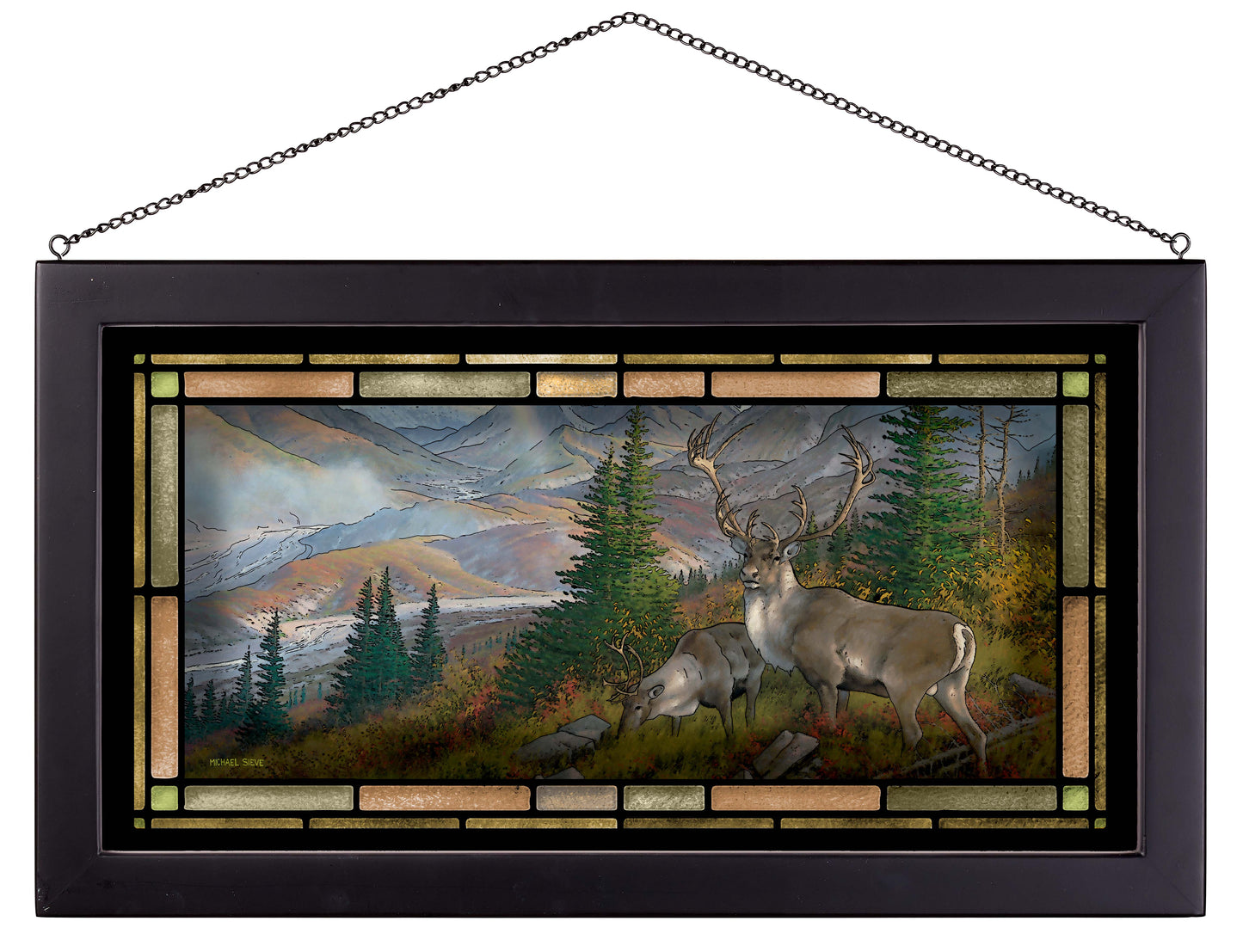The Great One - Caribou - Stained Glass Art