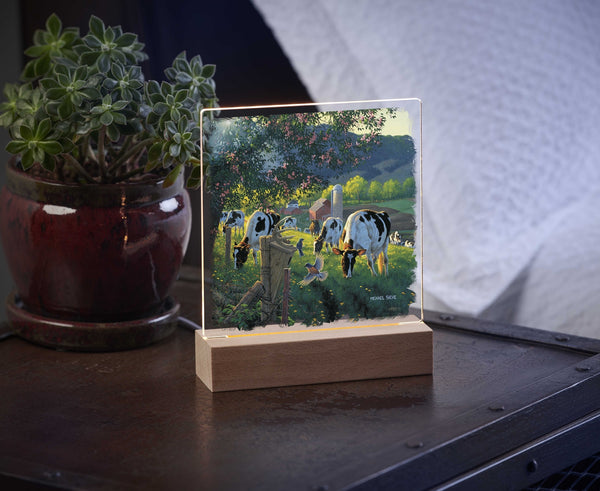 God's Country - Cows - Acrylic Night Light