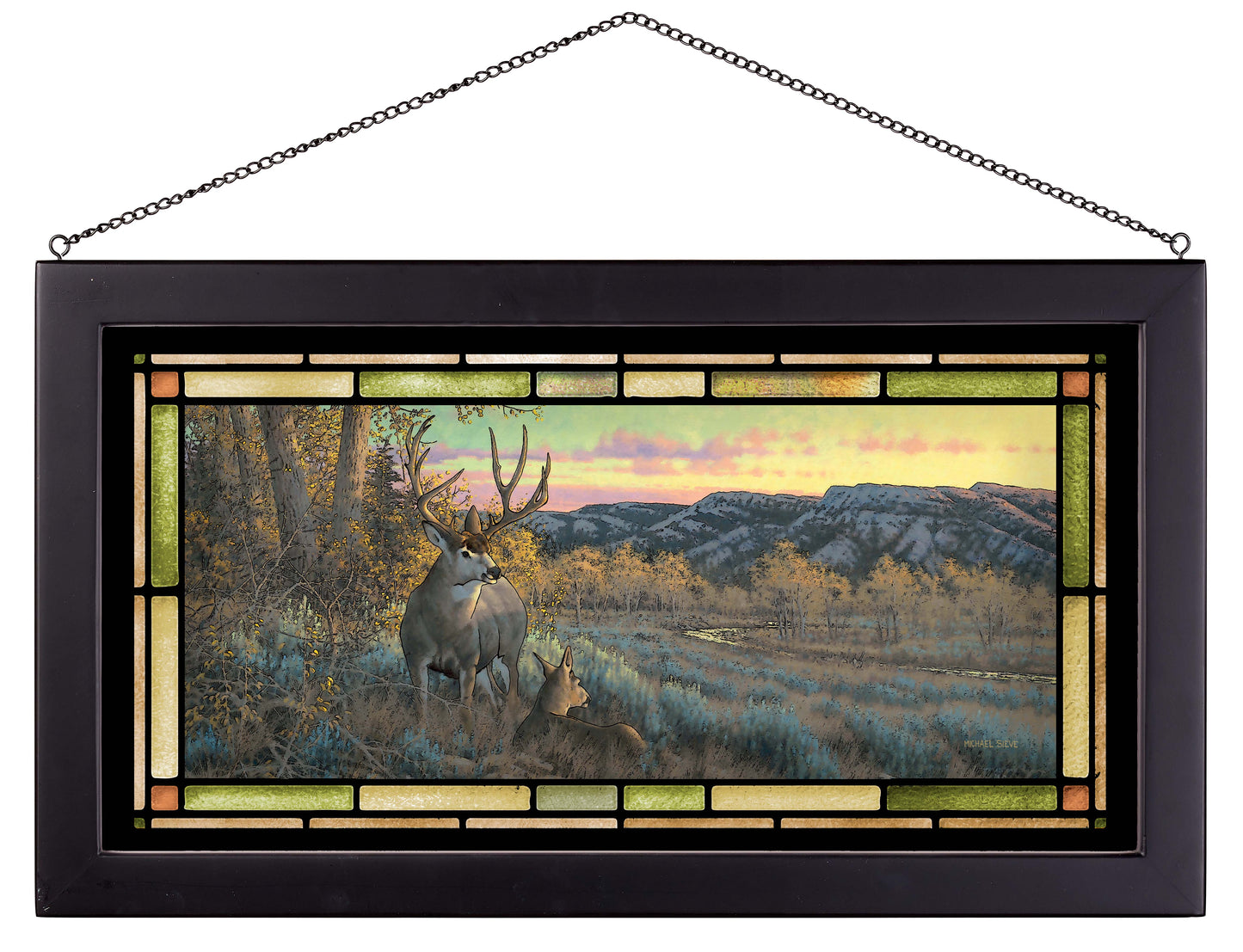 Stand With Me - Mule Deer - Stained Glass Art