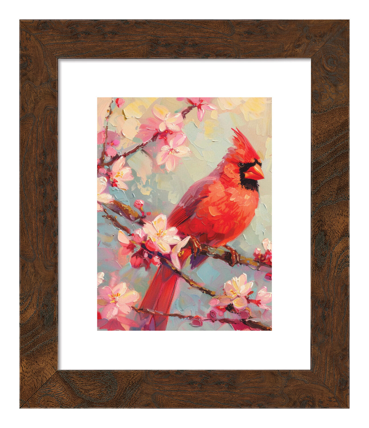 Springtime Blossom - Cardinal - Art Prints