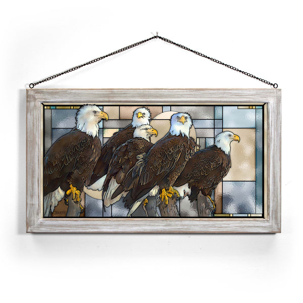 Board of Directors - Bald Eagles - Stained Glass Art