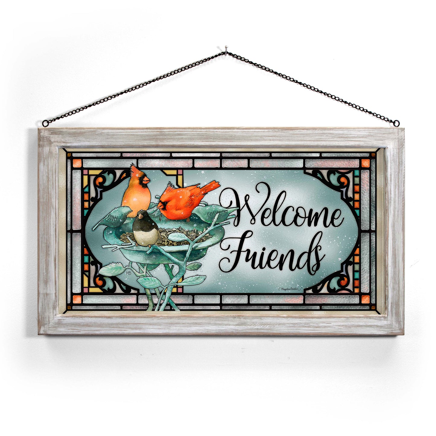 Welcome Friends - Stained Glass Art