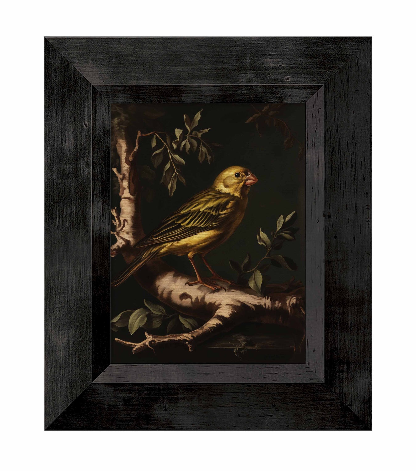 Radiant Melody - Yellow Warbler in Verdant Haven - Limited Edition Canvas