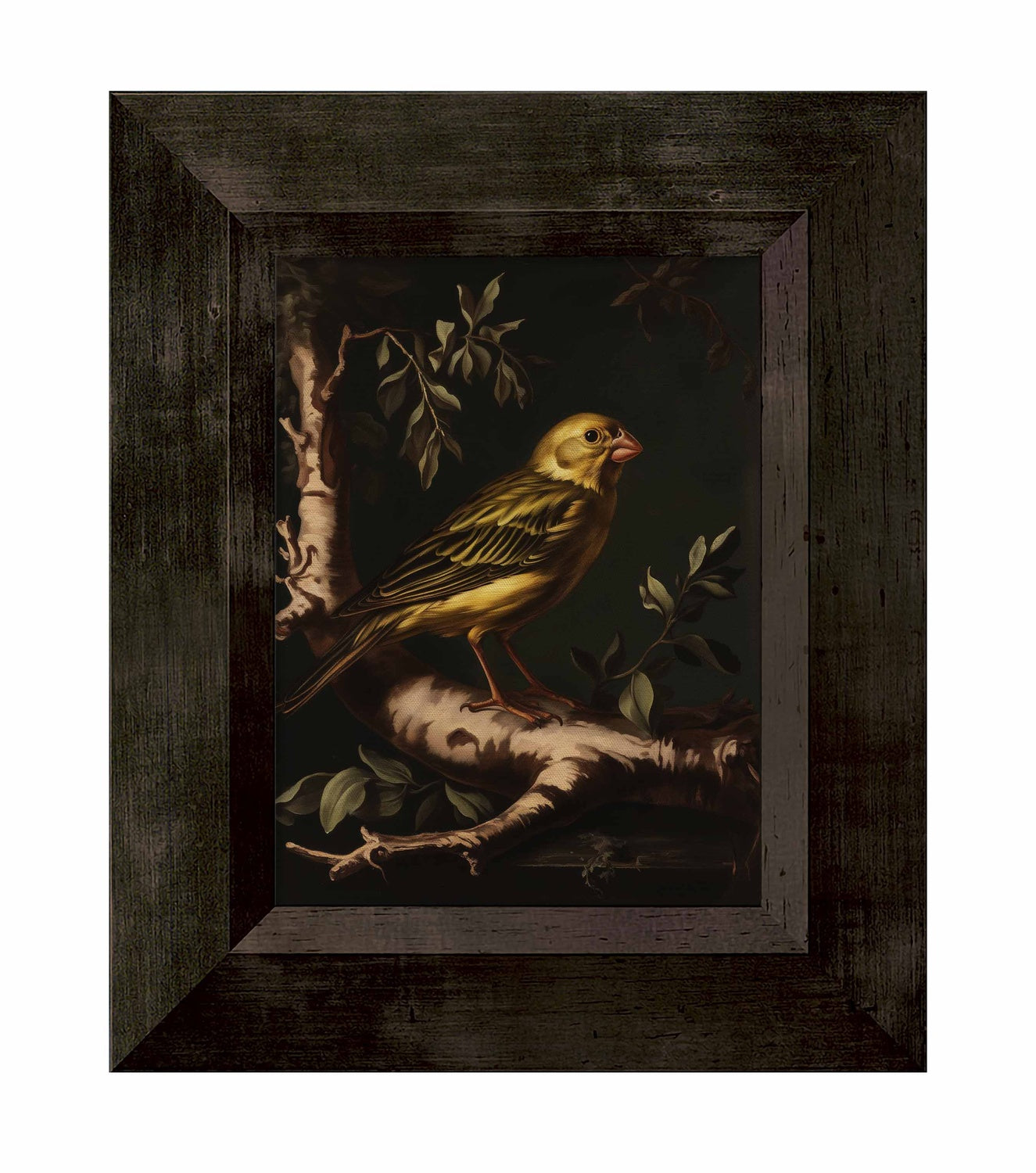 Radiant Melody - Yellow Warbler in Verdant Haven - Limited Edition Canvas