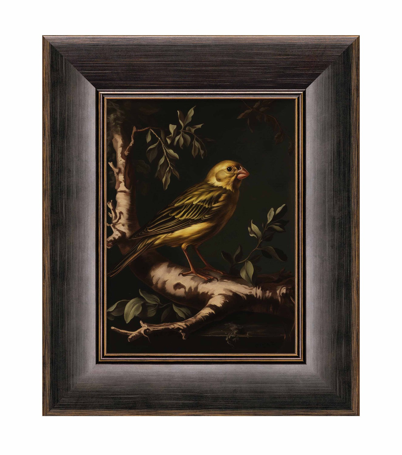 Radiant Melody - Yellow Warbler in Verdant Haven - Limited Edition Canvas