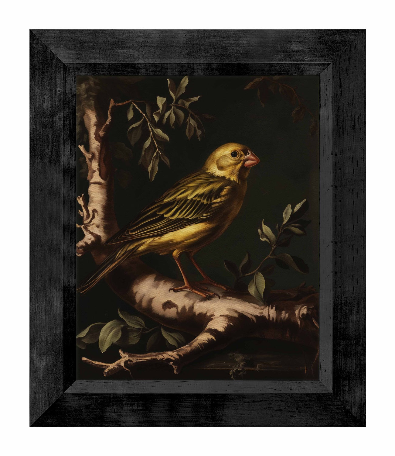 Radiant Melody - Yellow Warbler in Verdant Haven - Limited Edition Canvas