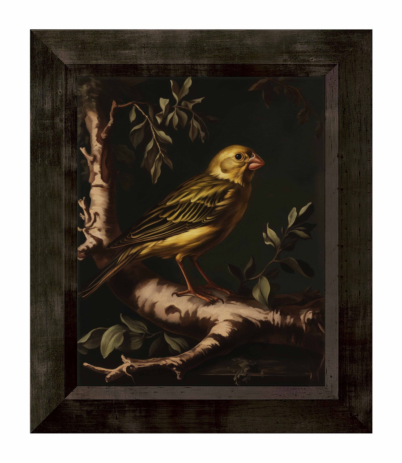 Radiant Melody - Yellow Warbler in Verdant Haven - Limited Edition Canvas