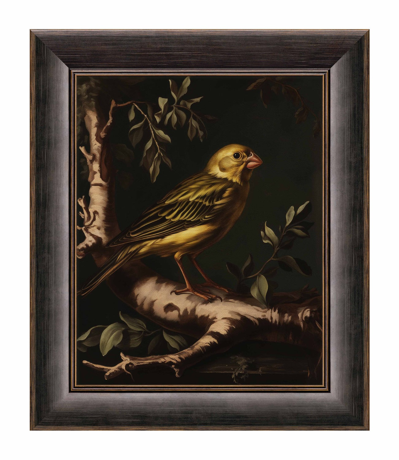 Radiant Melody - Yellow Warbler in Verdant Haven - Limited Edition Canvas