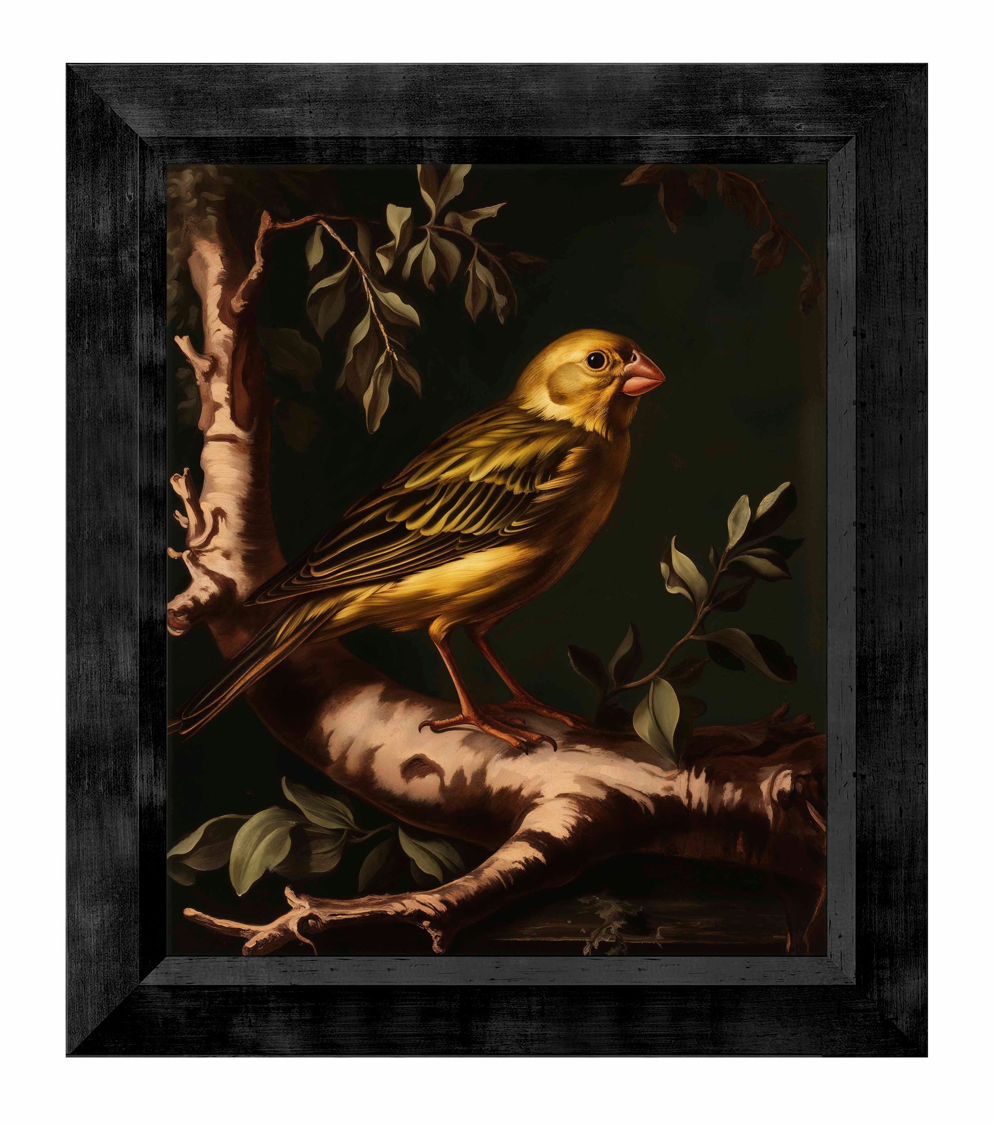 172898 CNF Radiant Melody - Yellow Warbler in Verdant Haven 20X24 SN ED_SIZE 95 Canvas  FRMD EBONY WALNUT.jpg
