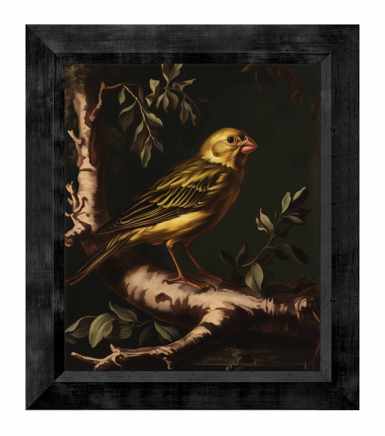 Radiant Melody - Yellow Warbler in Verdant Haven - Limited Edition Canvas