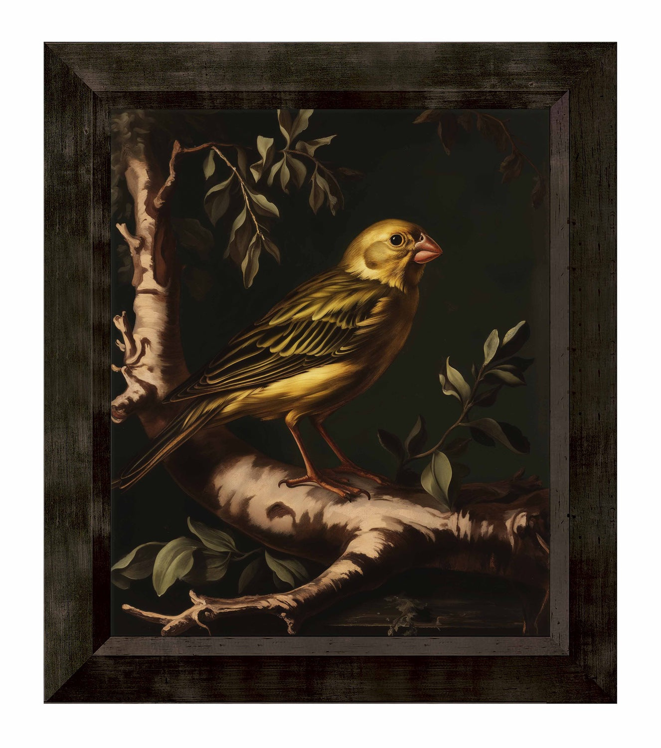 Radiant Melody - Yellow Warbler in Verdant Haven - Limited Edition Canvas