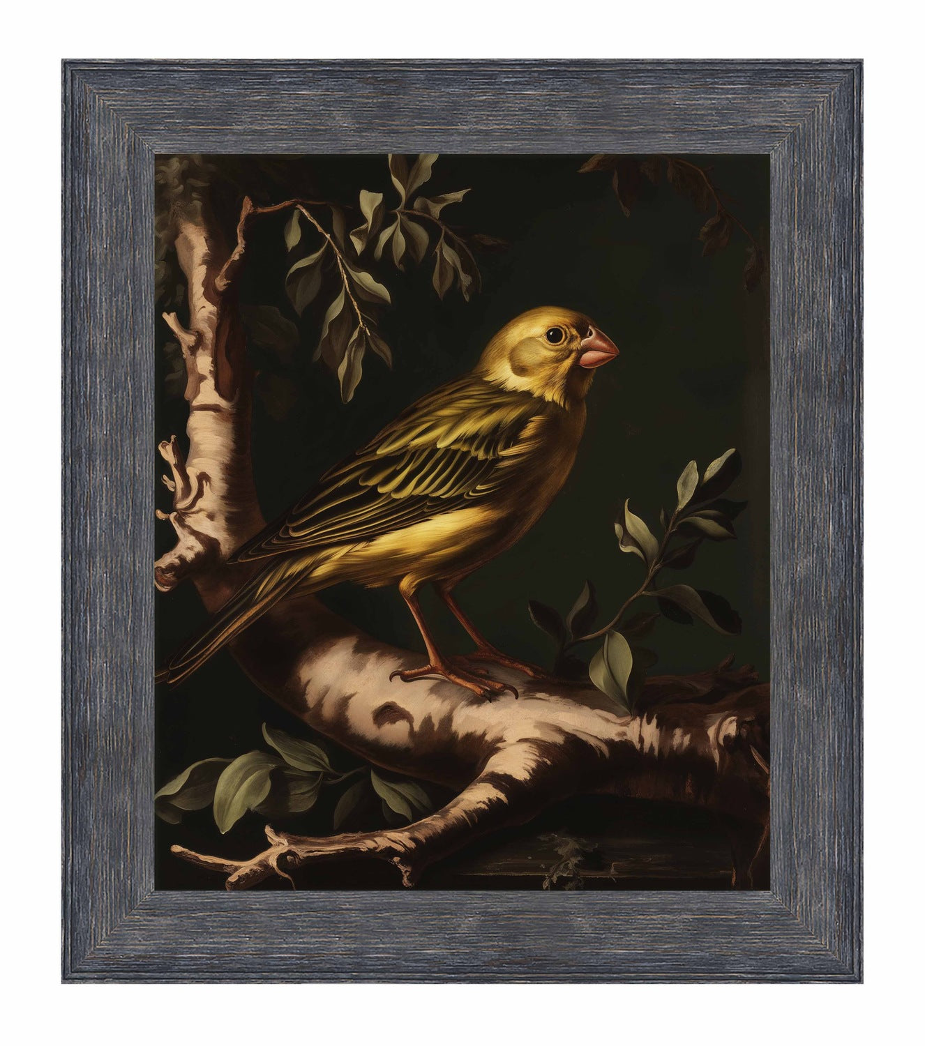 Radiant Melody - Yellow Warbler in Verdant Haven - Limited Edition Canvas