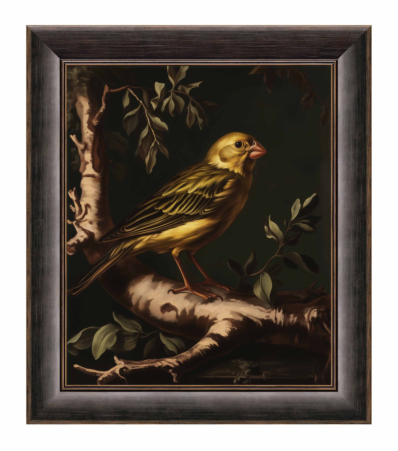 Radiant Melody - Yellow Warbler in Verdant Haven - Limited Edition Canvas